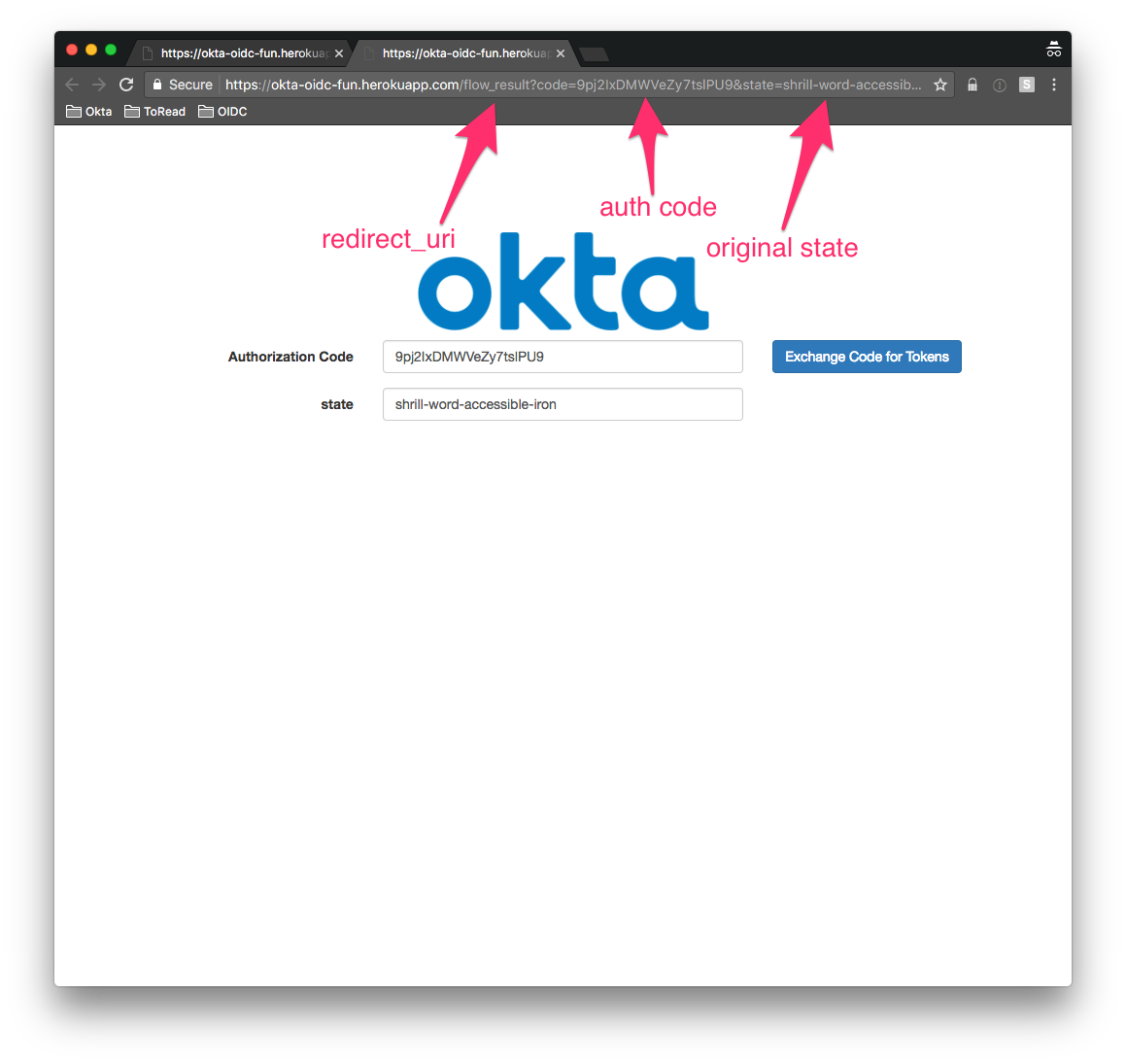 code flow okta 2